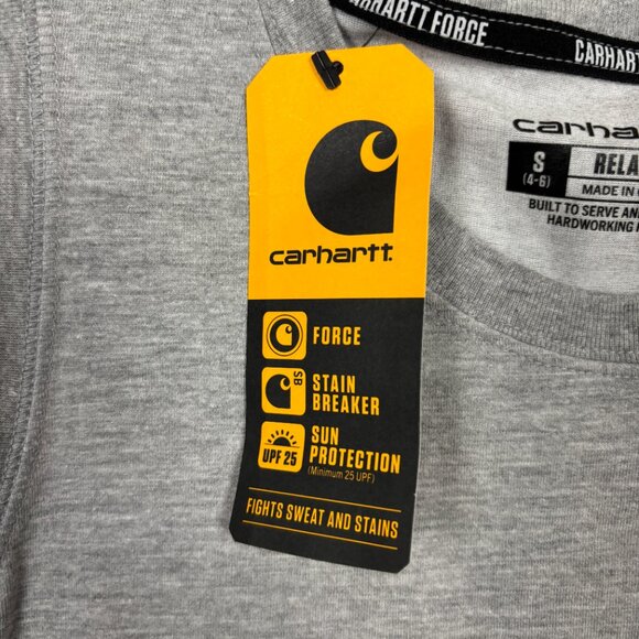 Carhartt Force Women's Relaxed Fit Tank Top Small 4-6 Gray New With Tags. - Picture 7 of 13